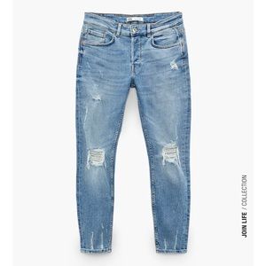 ZARA ripped skinny jeans 👖